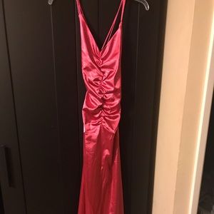 Fuchsia prom dress